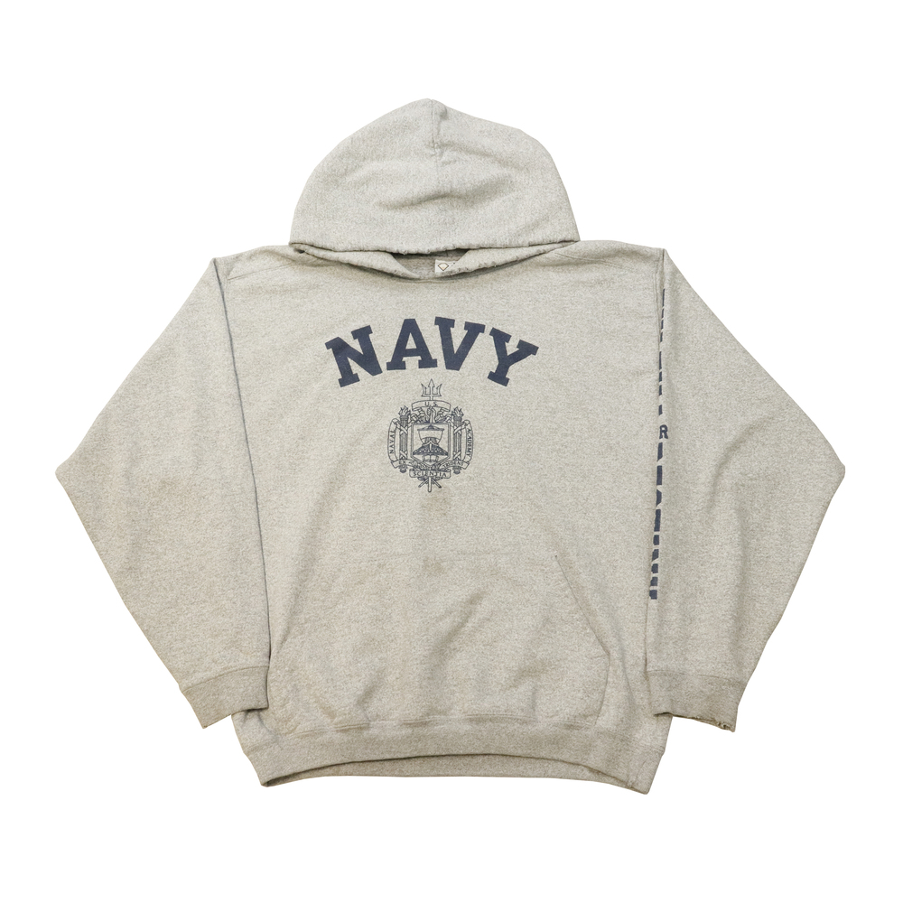 Vintage 90s USN Navy Graphic Sweatshirt Hoodie Size M
